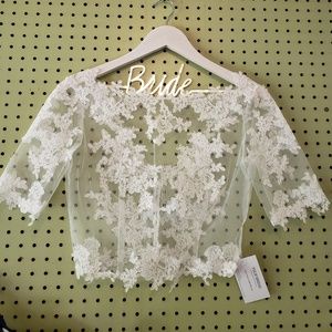 Wedding Dress Bolero-ivory